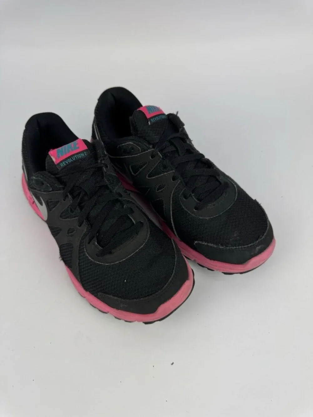 NIKE Lunar Forever Girl’s Black/Pink Sneakers Size US 5Y